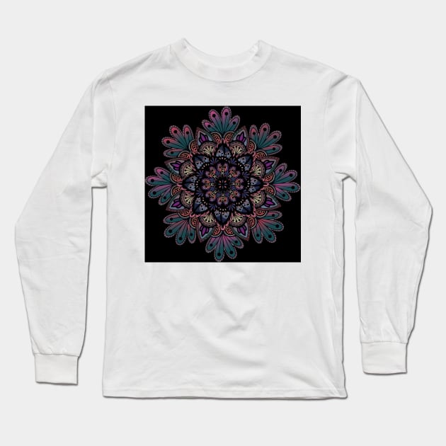 Star Mandalas 091 (Style:6) Long Sleeve T-Shirt by luminousstore